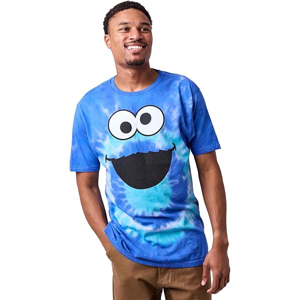 Amazon.com: Sesame Street Cookie Monster Crew Neck Short Sleeve